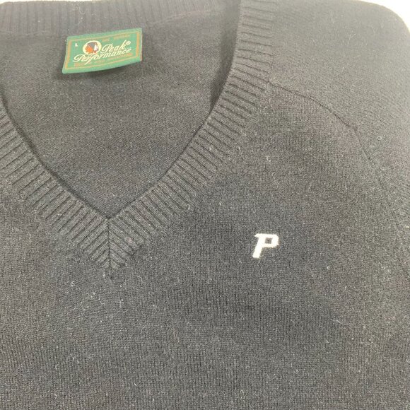 Peak Performance Golf V-Neck Black, Mens Casual v-neck Pullover (Size large - Picture 4 of 7